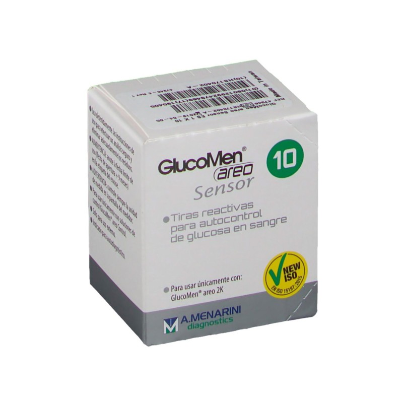 Glucomen Areo Sensor Glucosa 10 Tiras