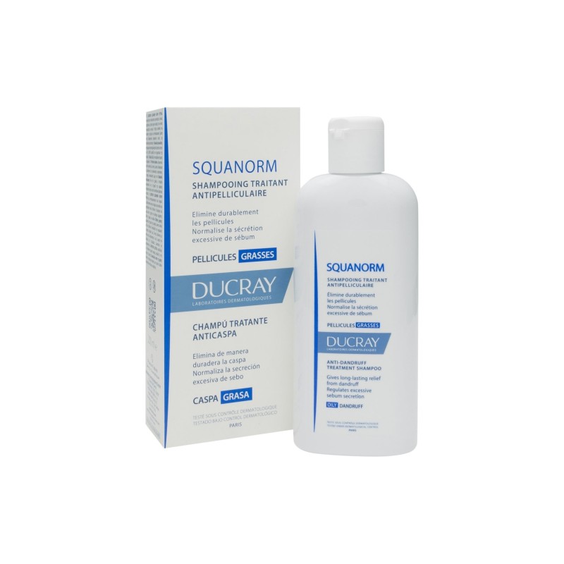 Ducray Squanorm Champú Anticaspa - Caspa Grasa 200Ml