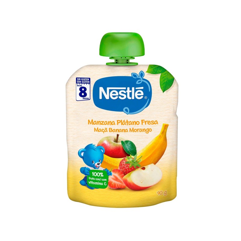 Nestlé Naturnes Manzana Platano Y Fresa 90G