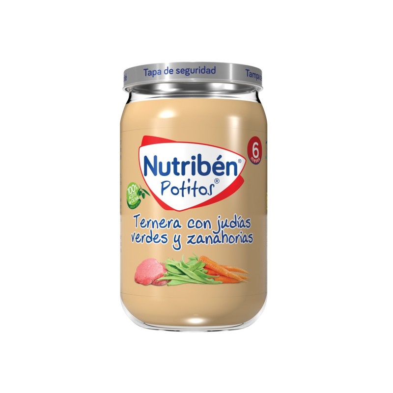 Nutribén Potito Ternera Con Judías Verdes Y Zanahoria 235G