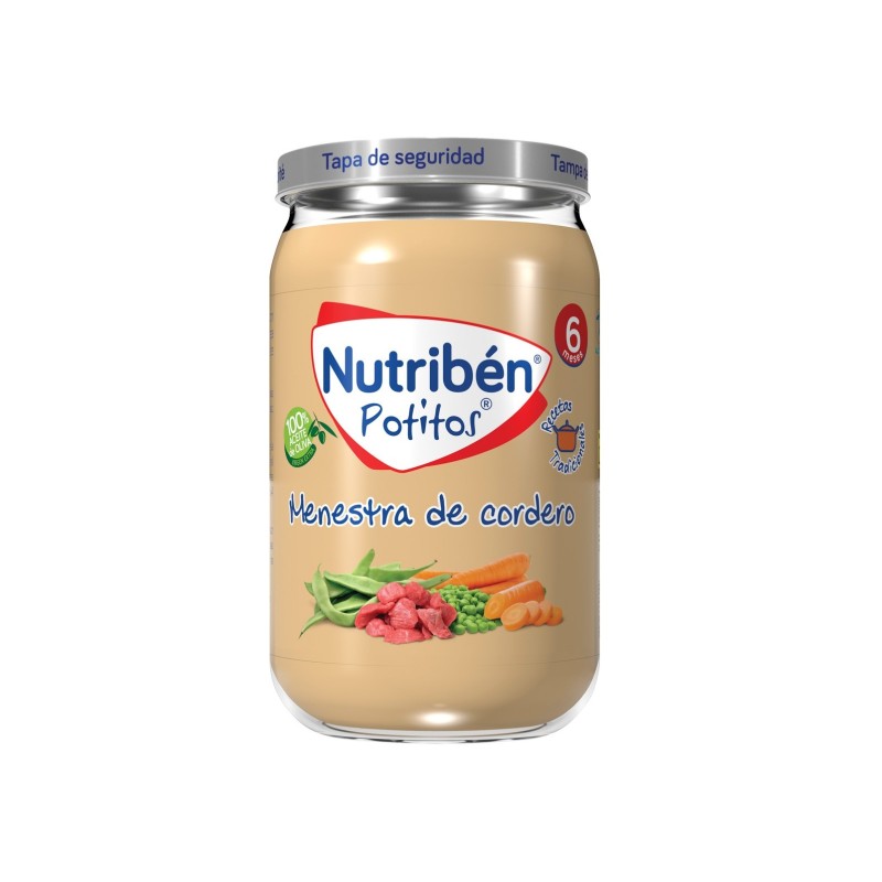 Nutribén Potito Recetas Tradiconales Menestra De Cordero 235Gr