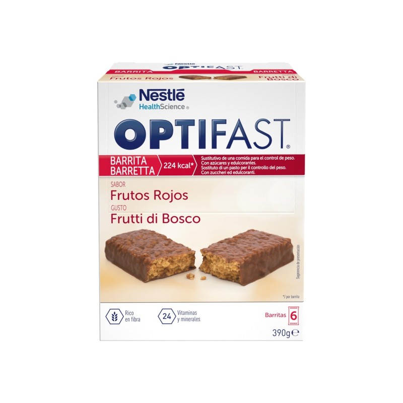 Optifast Barritas Frutas Del Bosque 6Uds