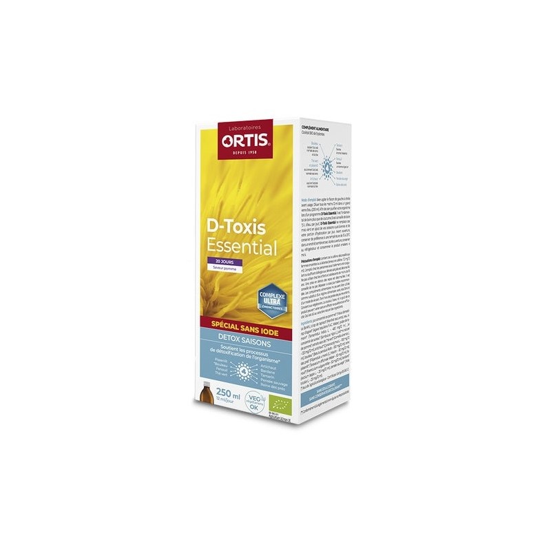 Ortis D-Toxis Essential Sin Yodo Manzana 250Ml