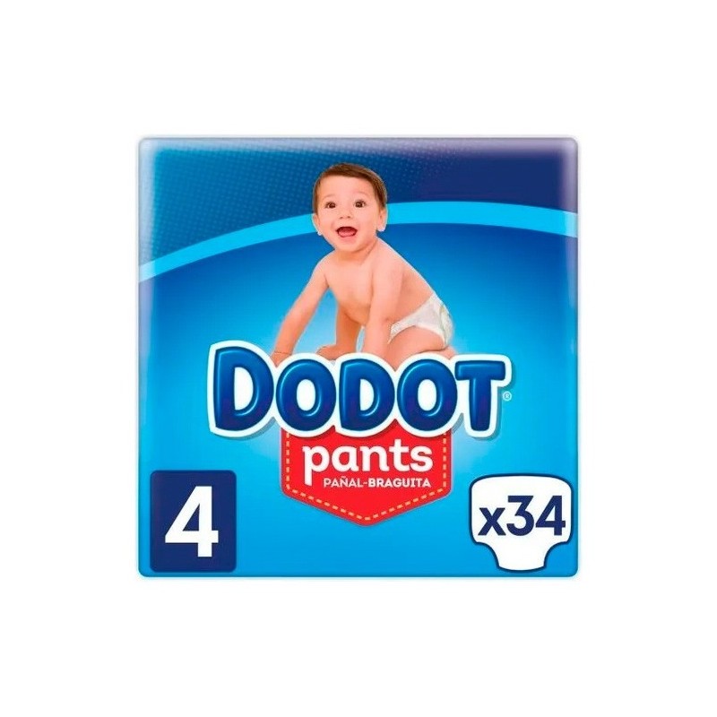 Dodot Pañal Pants T/4 9-15 Kg. 34 Und