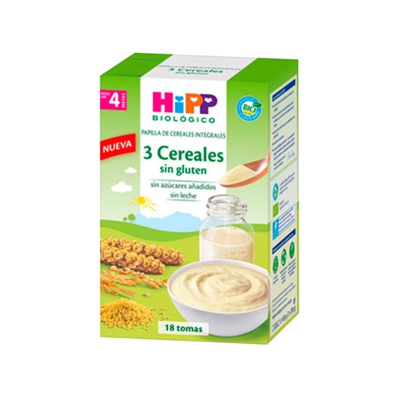 Hipp Papilla 3 Cereales Sin Gluten 400G