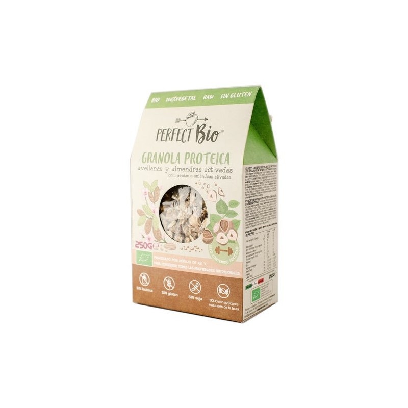 Perfect Bio Granola Proteica Avellanas Almendras Bio 250G