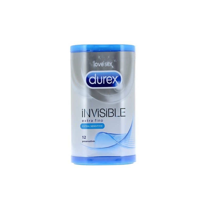 Preserva.Durex Invisible Sensitivo 12Uds