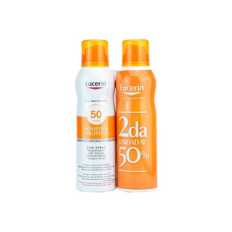 Eucerin Solar Spray Trans Spf-50 2 X 200Ml