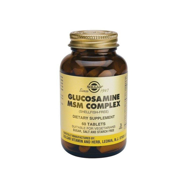 Solgar Glucosamina Msm Complex 60 Comprimidos