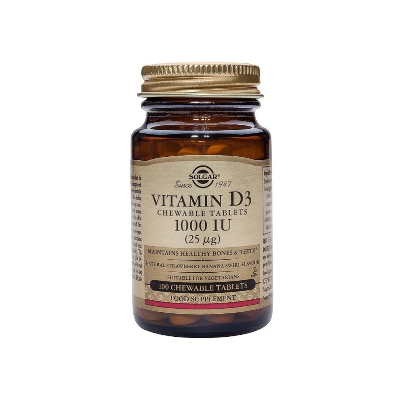 Solgar Vitamina D3 1000Ui 25Mg 100Comp