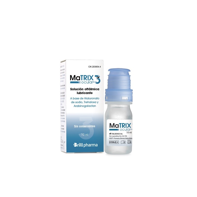 Matrix Ocular 3 Solucion Oftálmica Lubricante 10Ml