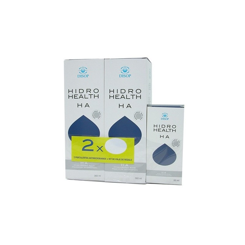 Sol Lentes Hidro Health Ha 2X360 + 60Ml