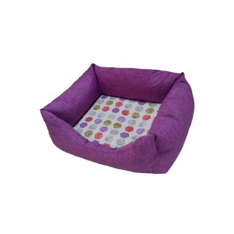 Siesta Cama Morado Hexagonos 55 Cm