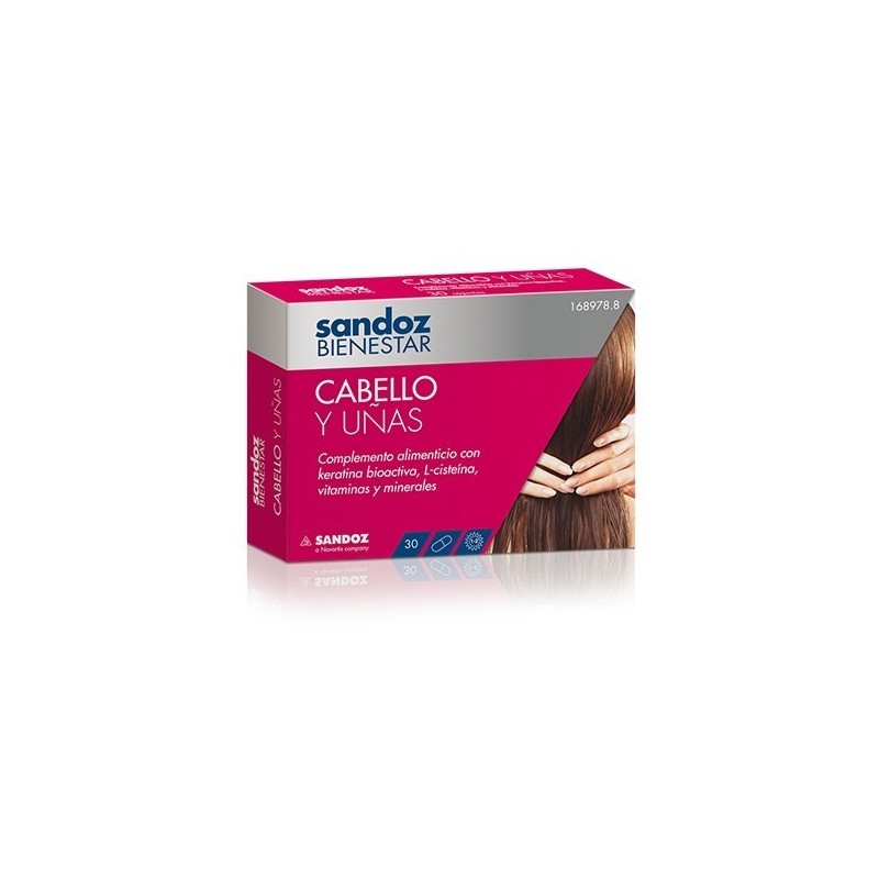 Sandoz Bienestar Cabello Y Uñas 30 Cápsulas