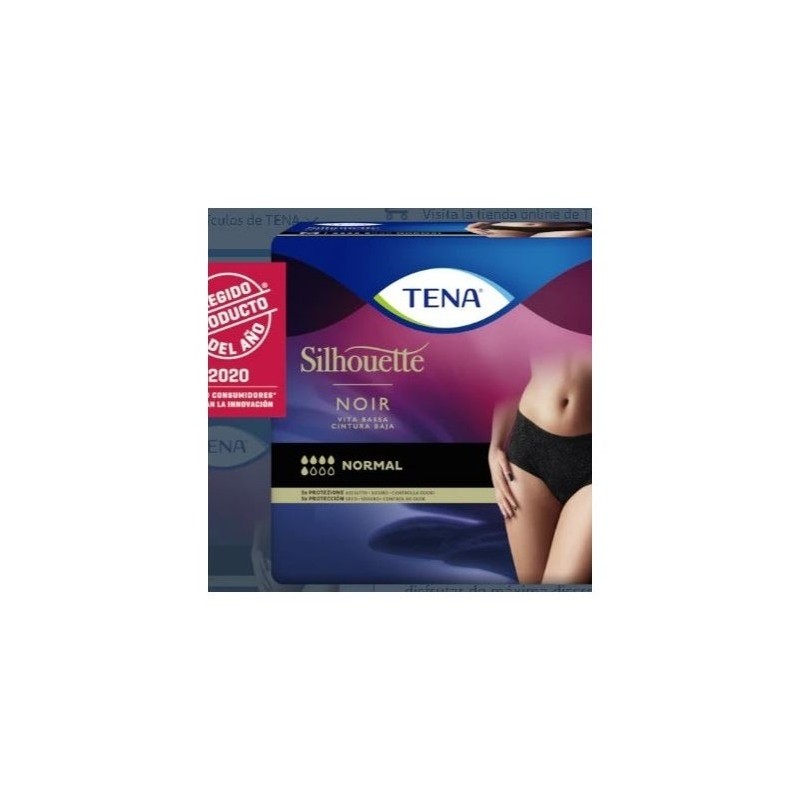 Tena Silhoutte Negro Cint. Baja T/G 9Ui