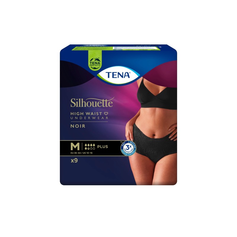 Tena Silhoutte Negro Cint. Alta T/G 8Ui