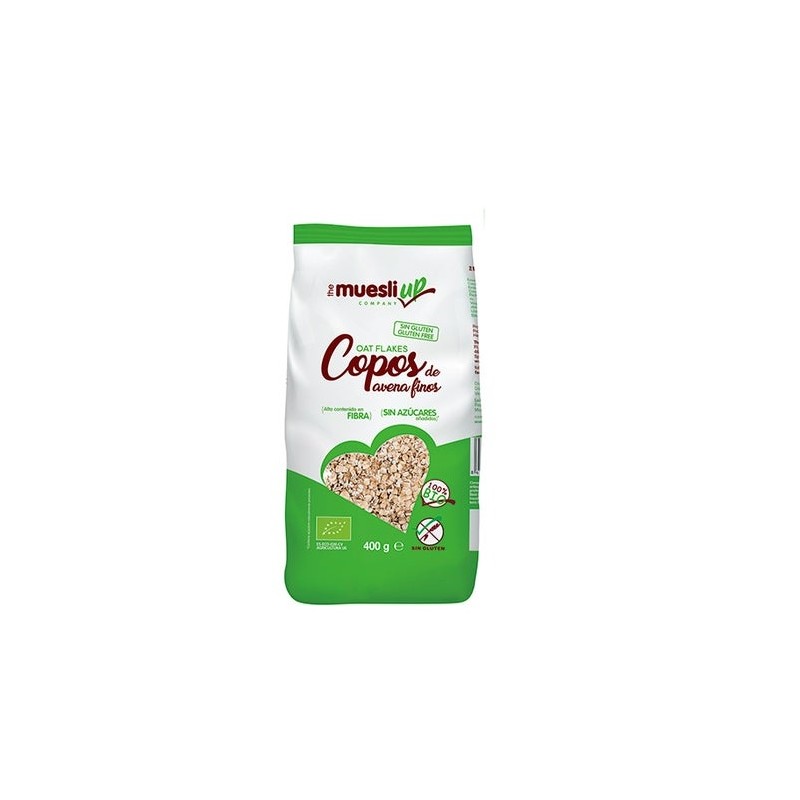 The Muesli Up Copos Avena Finos Sin Gluten Bio 400G