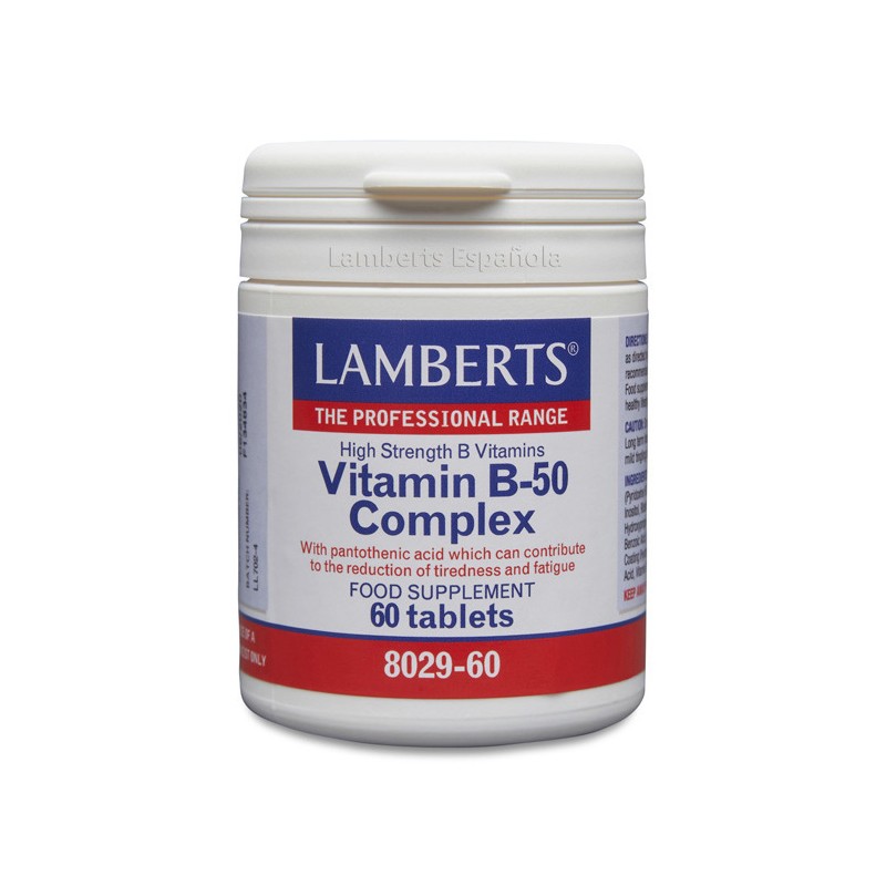 Vitamin B50  Complex 60Tab 8029 Lamberts