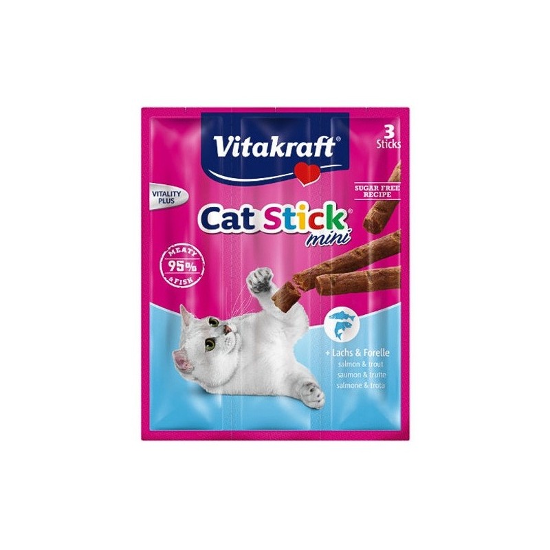 Vitakraft Cat Stick Mini, Salmón -And- Trucha 18G 3