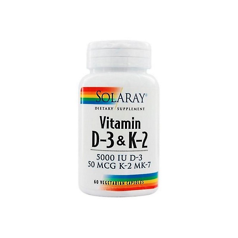 Solaray Vitamina D3 -And- K2 (Mk7) 60Caps