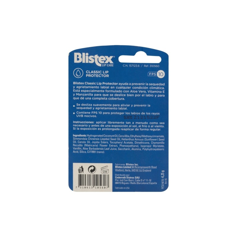 Blistex Protector Labial 4,25 Gr