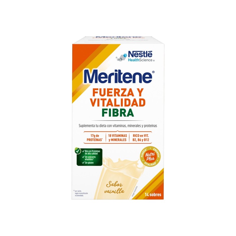 Meritene Fibra Polvo Vainilla 14 Sobres