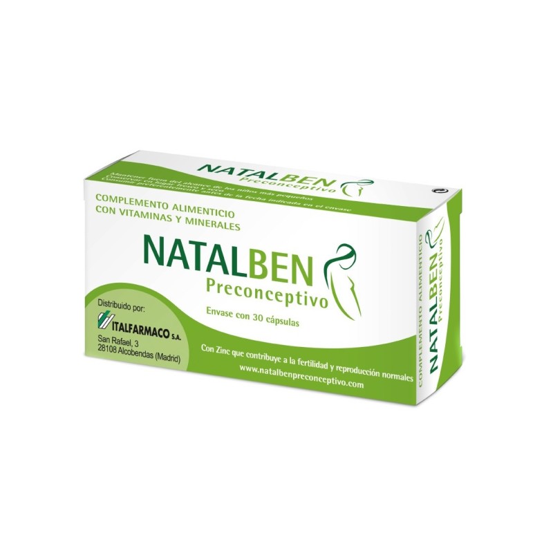 Natalben Preconceptivo 30 Cápsulas