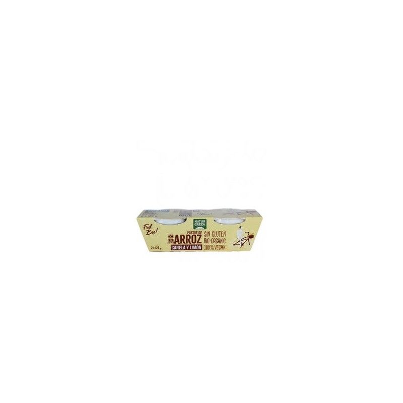 Naturgreen Postre Ecológico De Arroz Con Canela Y Limón (2X125G)