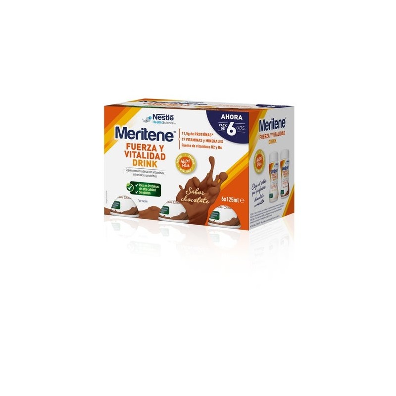 Meritene Drink Chocolate 6X125 Ml Pack