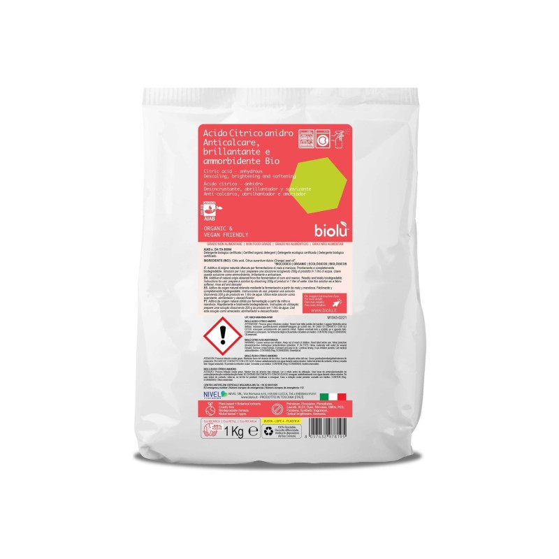 Biolut Acido Citrico Bio 1Kg