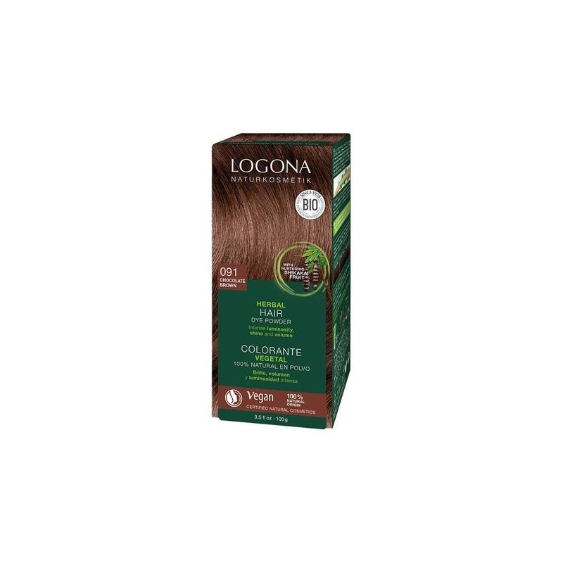 Logona Colorante Vegetal 091 Castaño Chocolate 2X50G