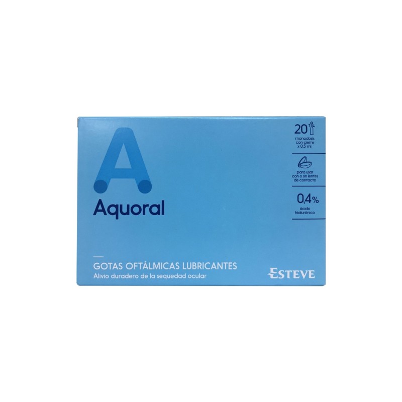 Aquoral Colirio Lubricante Ocular 20 Monodosis