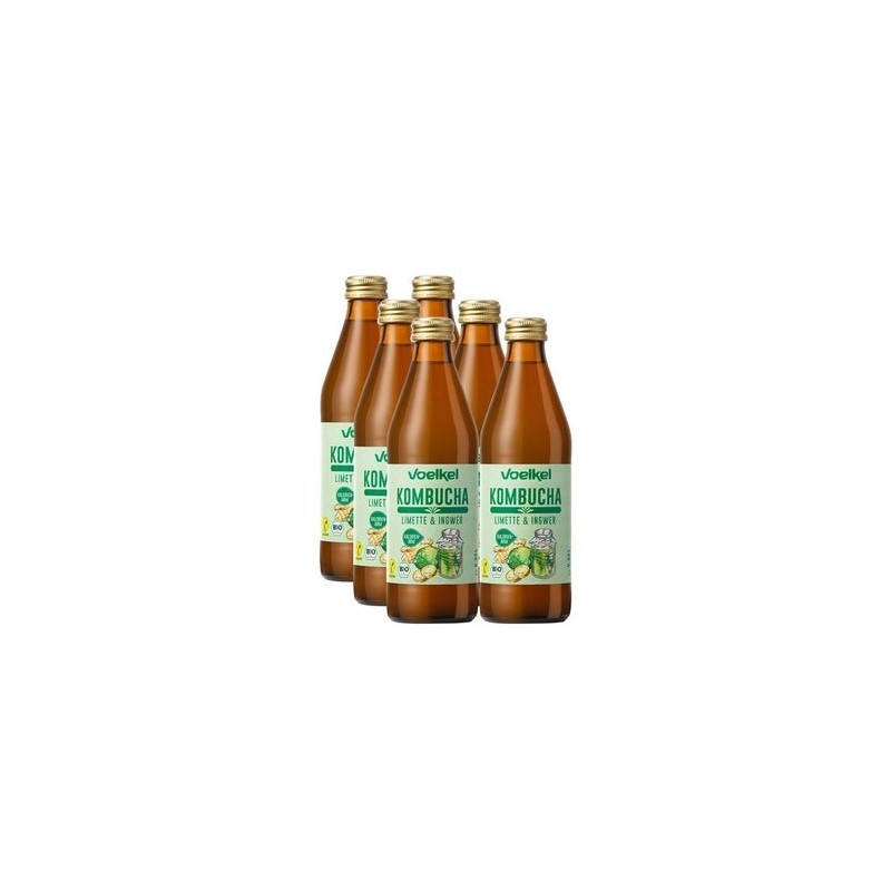 Voelkel Kombucha Lima Y Jengibre Bio 6X330Ml