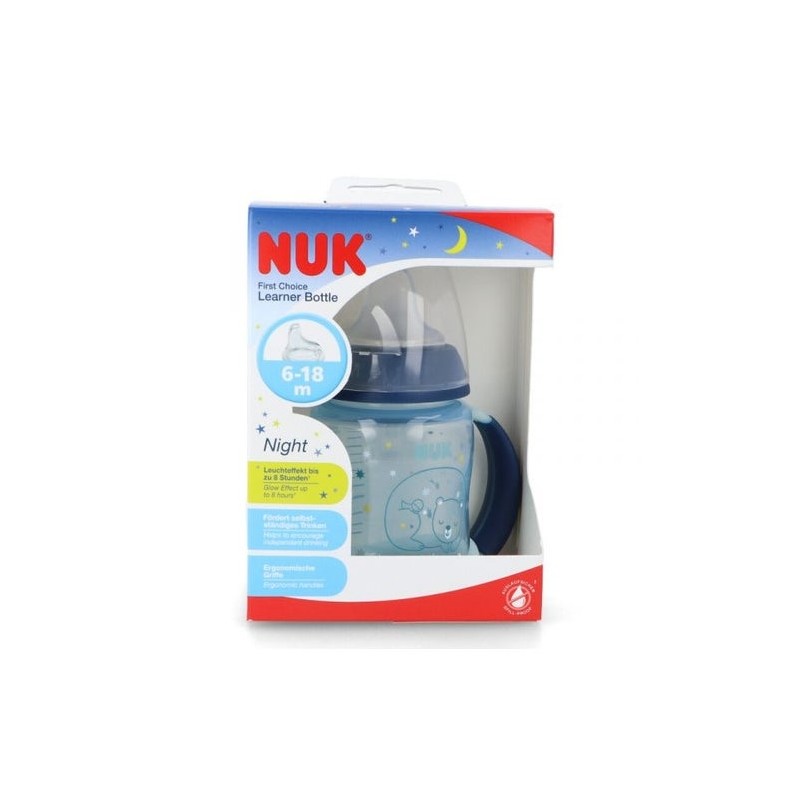 Nuk Biberón Silicona First Choice Entrena Night 6-18M 150Ml