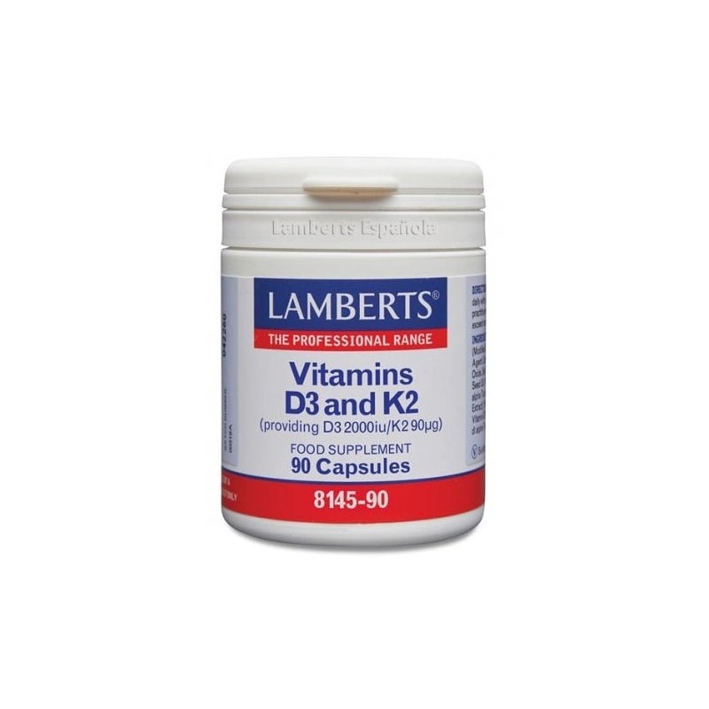 Lamberts Vitamina D3 2000Ui+K2 90Mcg 90Caps