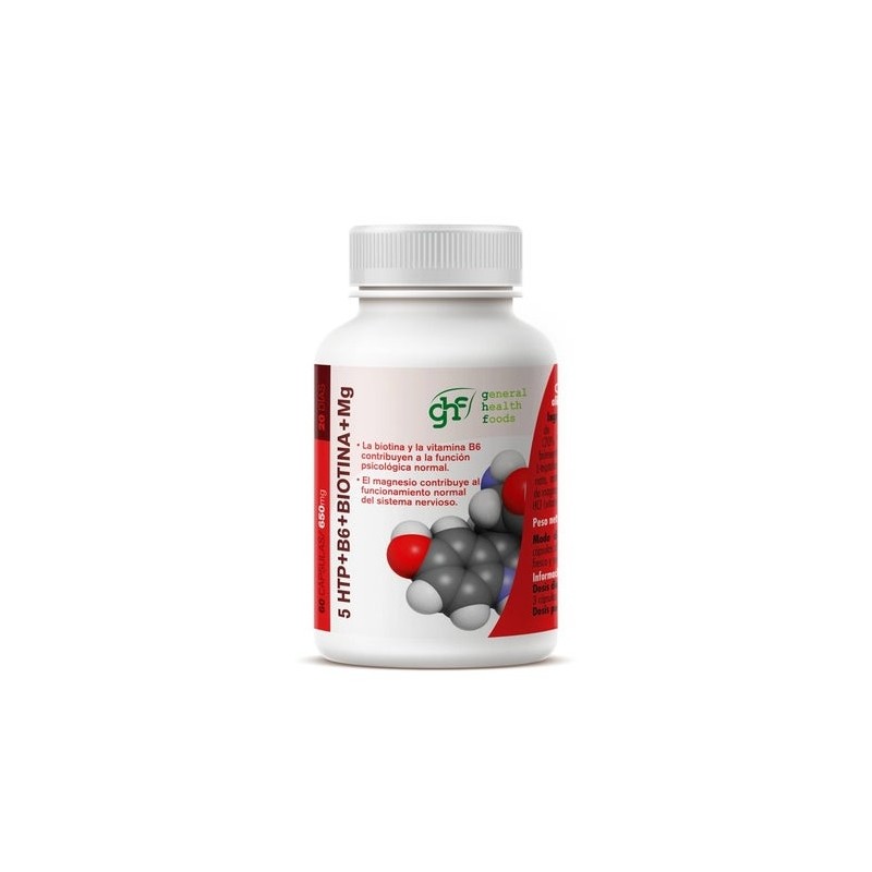 Ghf Triptófano 5Htp + B6 + Biotina + Mg 60Caps