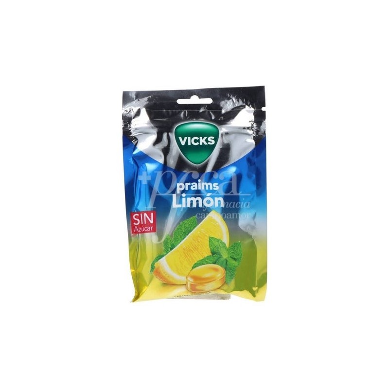 Vicks Limón Caramelo Duro Con Mentol 72G