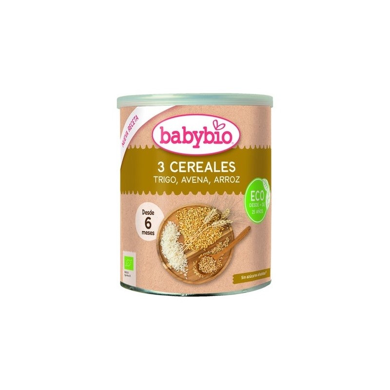 Babybio Tres Cereales Naturales Arroz Trigo Avena 220G