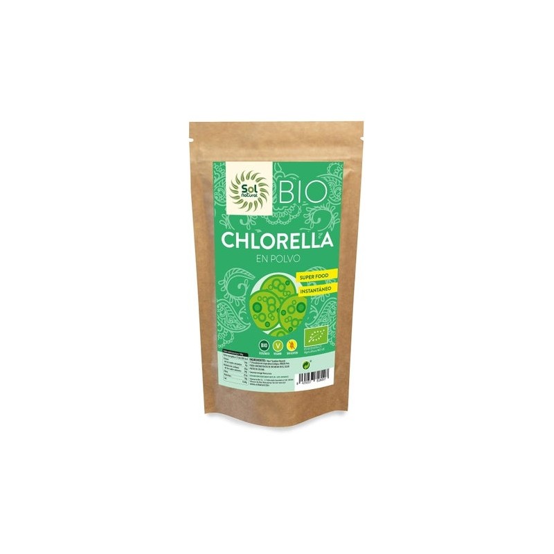 Solnatural Clorella Polvo Bio S/G Vegano 125G