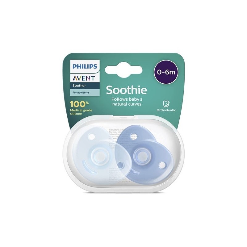 Avent Chupete Soothies Silicona 0-6 Meses Niño