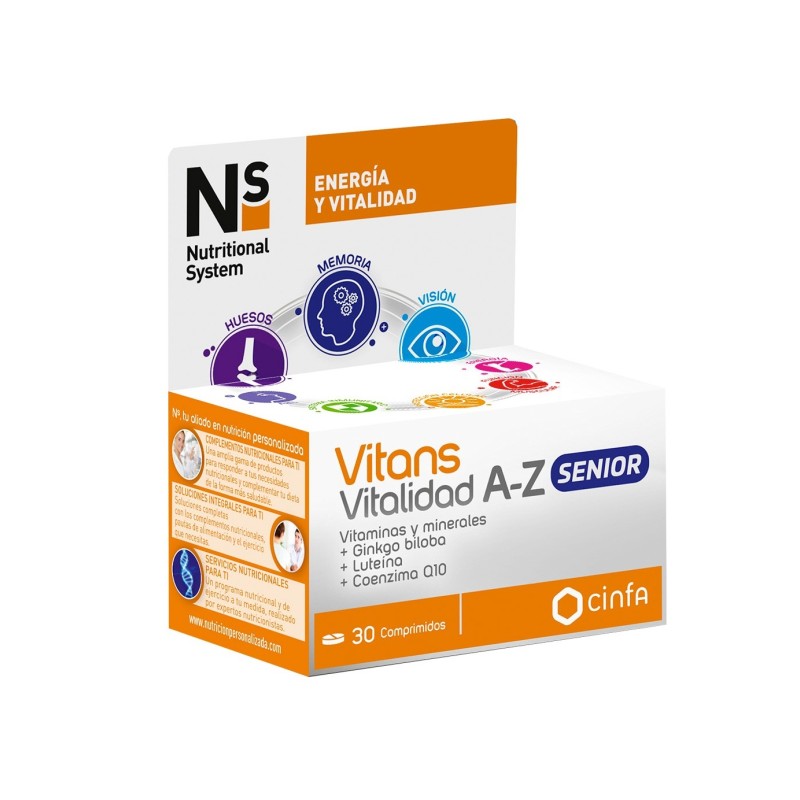 N+S Vitans Vitalidad A-Z Senior 30 Comp