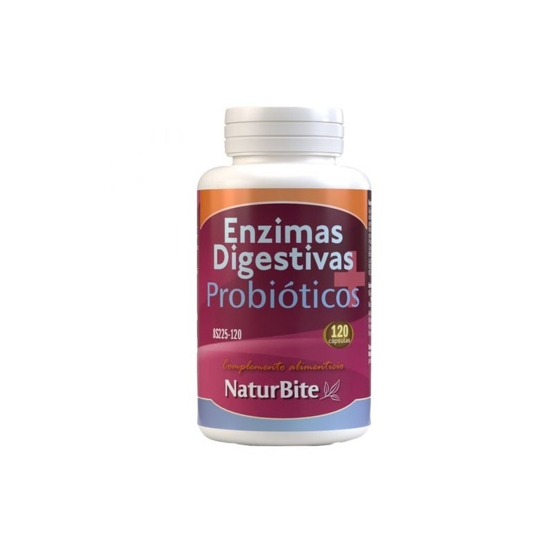 Naturbite Enzimas Digestivas+Probioticos 120Caps