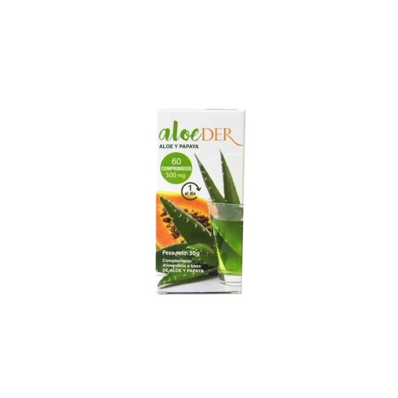 Aloeder Aloe Y Papaya 500Mg 60Comp