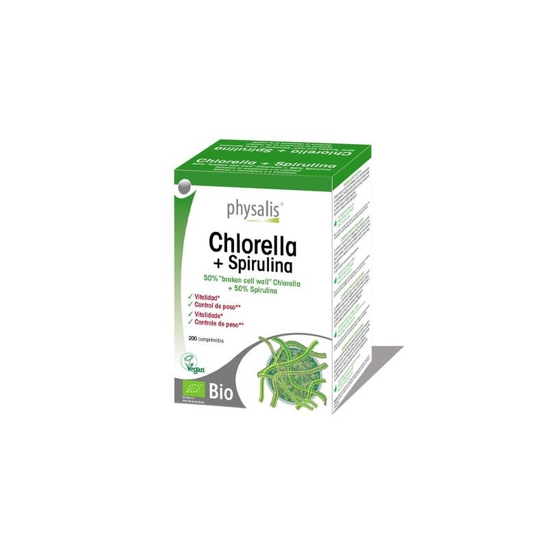 Physalis Chlorella Y Espirulina Bio 200Comp