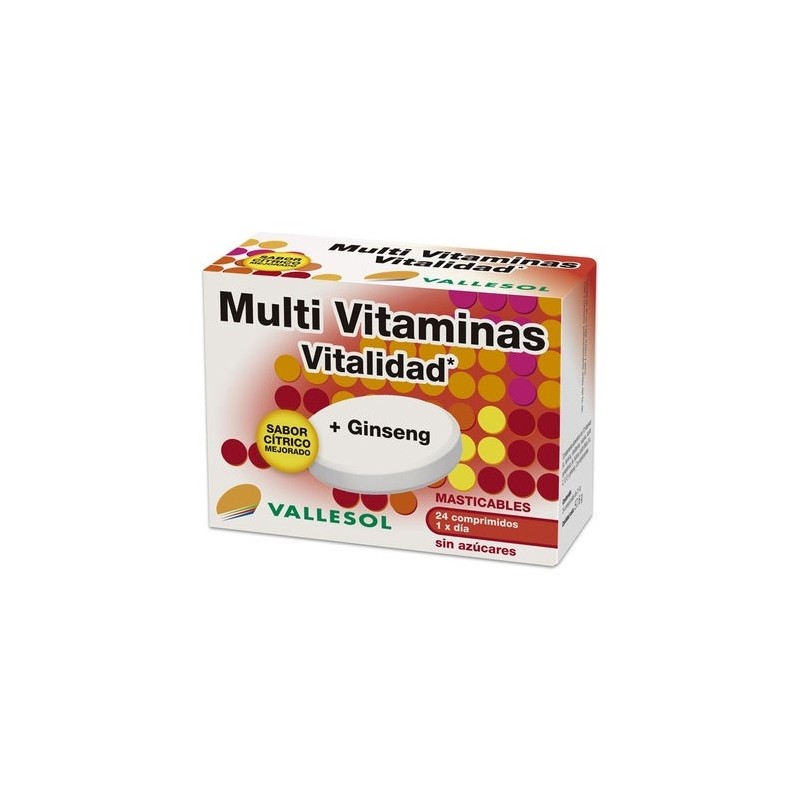 Vallesol Multi Vitaminas + Ginseng 24Comp