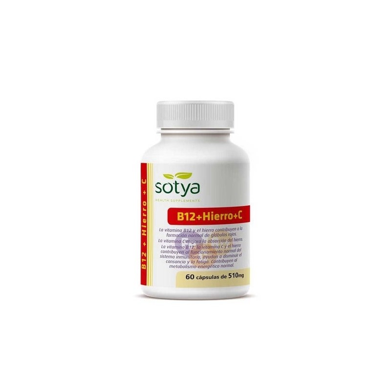 Sotya Vitamina B12 Hierro Vitamina C 60Caps