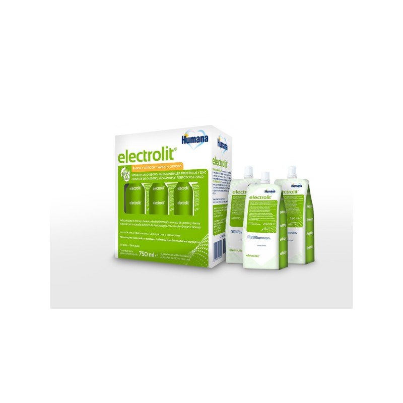 Humana Electrolit Solucion 250Ml. 3Uds.