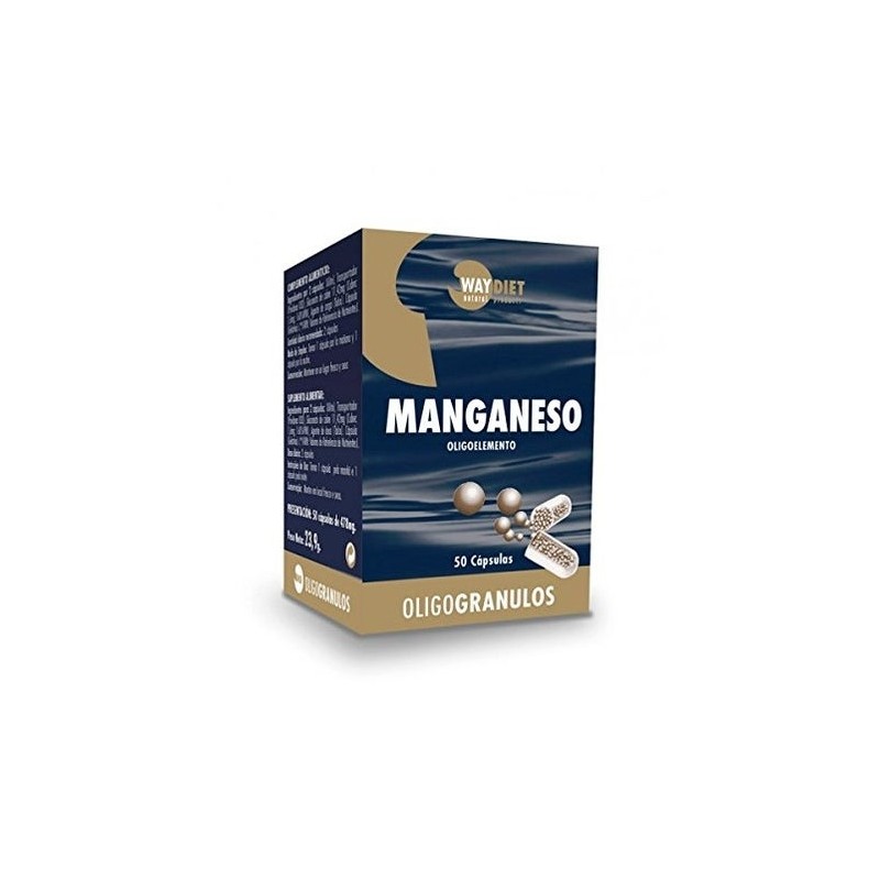 Waydiet Natural Manganeso Oligogranulos 50Caps