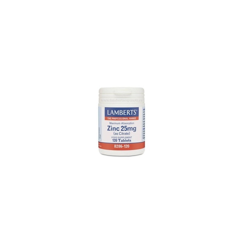 Lamberts Zinc 25 Mg 120 Comprimidos