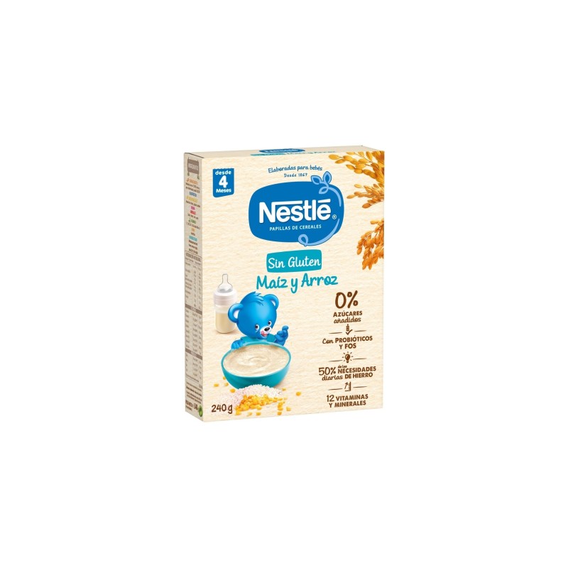 Nestlé Papilla Sin Gluten Maíz Arroz 240G